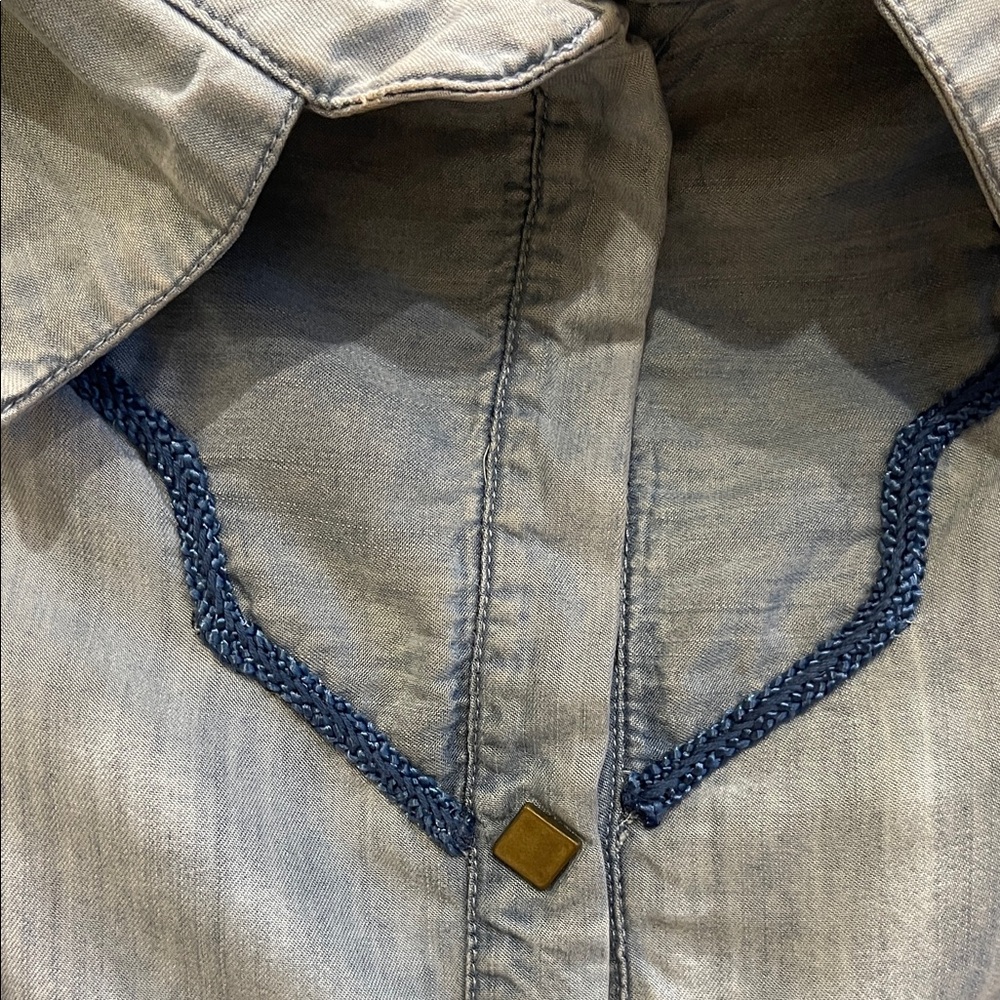 Johanna Ortiz Sky Blue Denim Blouse - Picture 6 of 10